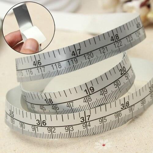 150cm Vinyl Silver Self Adhesive Measuring Tape Ruler Sticker For Sewing Machine