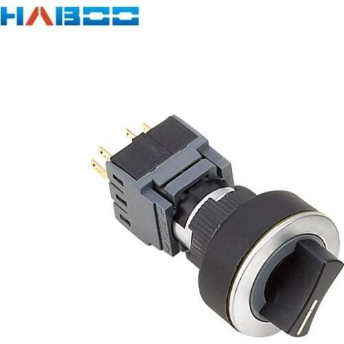 22mm silver color 2 or 3position Rotary Selector Switch 5A 250V