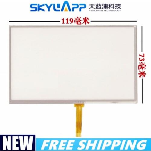 5''inch touch screen handwriting external screen MP4 GPS hsd050idw1 at050tn33 tn43 Touch panel glass 119mm*73mm Free shipping