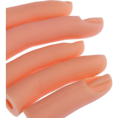 5Pcs/set Hot Sale Nail Art Trainer Practice Training Finger Model For Acrylic Gel Manicure Salon Tools