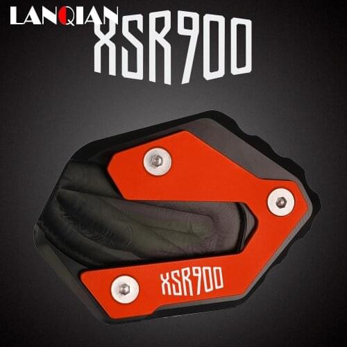 Motorcycle Foot Side Stand Pad Plate Kickstand Enlarger Support Extension For Yamaha XSR900 2015 2016 2017 2018 2019 2020 2021