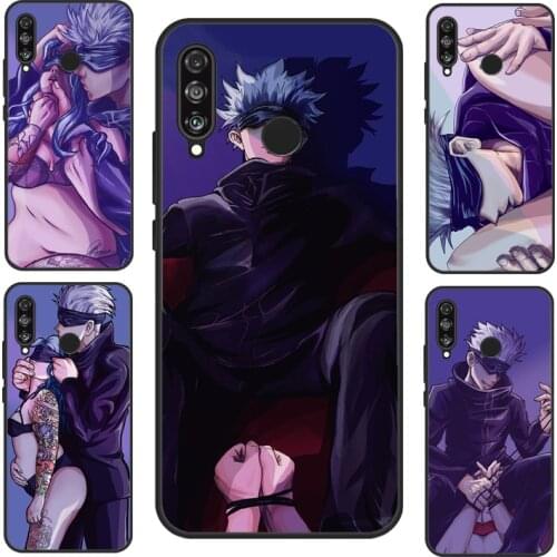 Jujutsu Kaisen Gojo Satoru Sexy Funny For Huawei P40 Lite P20 P30 Pro Mate 20 Lite Nova 5T P Smart 2019 Case For Honor 8X 9X 10i