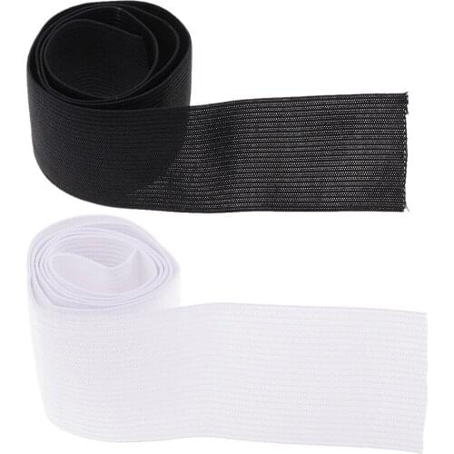 Balck and White Heavy Stretch Knit Elastic Spool for Headband Bra Dress Sewing Trim DIY Crafts