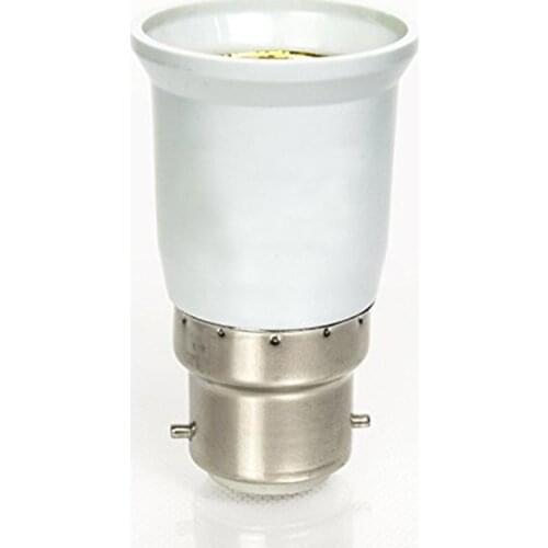 10pcs/lot B22-E27 Lamp Holder Converter Bayonet Socket B22 to E27 Lamps Holder Adapter Light Bulb Plug Extender Free Shipping