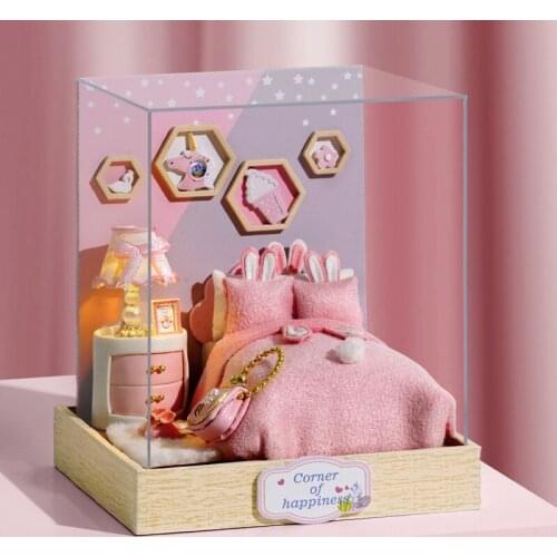 DIY Dollhouse Furniture Miniature Wooden Miniaturas Doll House Box Theatr Toys for Children Birthday Gifts CRUSHING MOMENT QT028