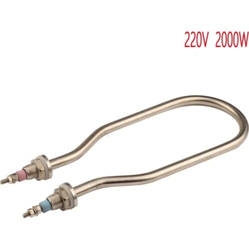 2KW 220V Bottle Shape Electric Heat Pipe for Insulation Barrels 8mm Stainless Steel 304 Heating Tube for Radiator Heats