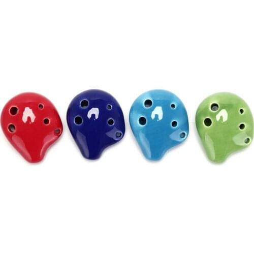 Flute 6 Hole Soprano C Ceramic Flauta Ocarina of Time Mini Ocarina Flute Kids Toy Musical Instruments