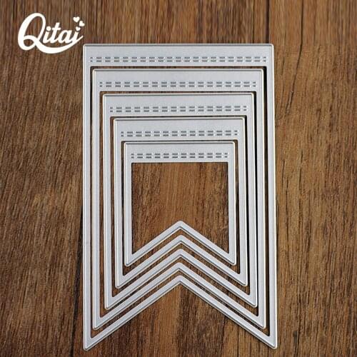 QITAI 5pcs Scrapbooking Photo Album Cutting Dies Card Paper Home Creative Decoration Folk Art Die Cutter Irregular Figure D76