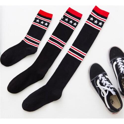 Star Fashion Sexy Warm Thigh High Over the Knee Socks Knitting Long Cotton Stockings Girls Ladies Women 1pair=2pcs X130