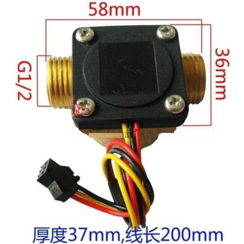 Hot !!!! G1/2 0.5-25L/min water heater flow meter sensor