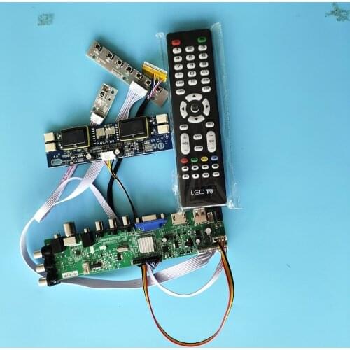 Kit for LM170E03-TLB3 Panel HDMI VGA 30pin Digital LCD 1280X1024 4 CCFL Controller board AV TV USB DVB-T2 DVB-T 17"