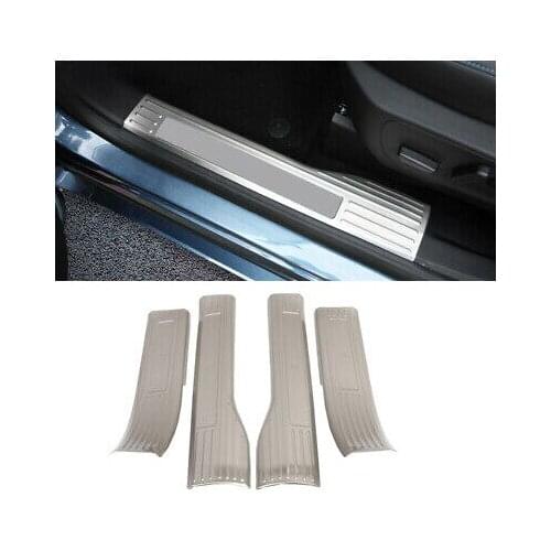 Stainless Steel Matte Inner Door Sill Scuff Plate 4pcs For Ford Kuga Escape 2020