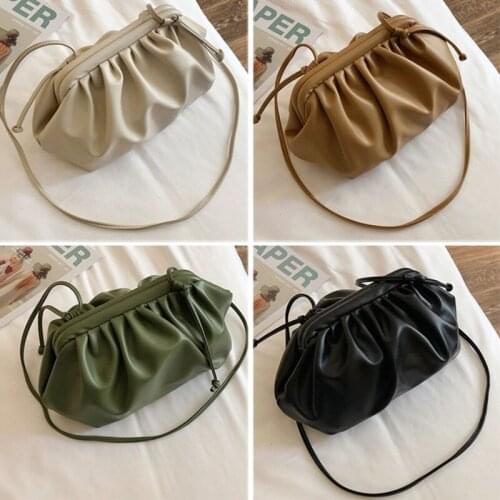 Solid Color Elegant Crossbody Bags For Women 2020 Small Clutch Female Party Handbags And Purses Lady Shoulder Simple Bag