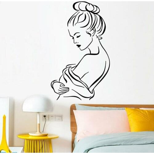 Sexy Woman Wall Decals Bedroom Fashion Home Decor Beauty Salon Vinyl Wall Stickers Waterproof Bathroom Window Decoration Y690