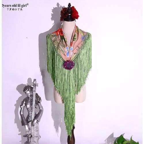 Flamenco Scarf From Spain Stole Shoulder Cloth Flamenco-Tuch CBO60