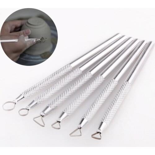Caving Scraper Polymer Clay Sculpture Tools Ceramics Ribbon Pottery Wax Carve Clay Craft Modelling Tool Sculpting Set Paint