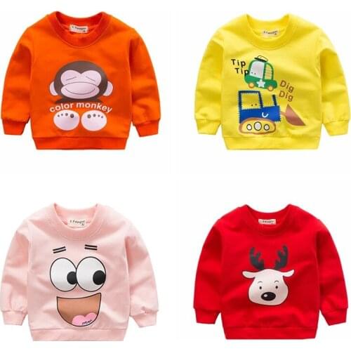 Sweatshirts Sweater Boys Childrens Christmas Tops Girls Kids Costume Undefined Baby Clothes Hoodies Spring Autumn 6-36Months