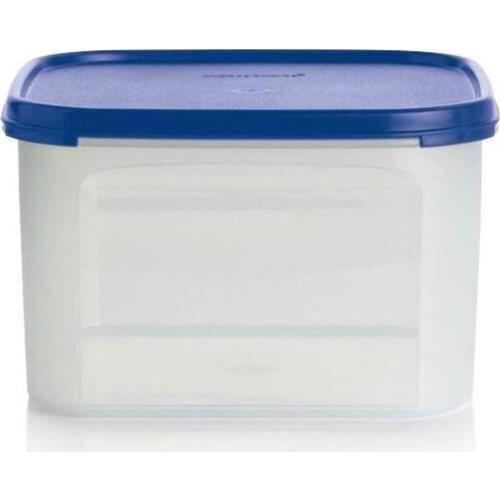 Tupperware Modular Dry Food Storage Container 2,6 L Blue Square Compact Container Warehouse Modular