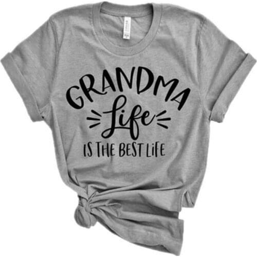 Umeko 2020 Grandma Fashion Summer Letters print Women tshirt Cotton Casual Funny t shirt For Lady Girl Top Tee Hipster Drop Ship