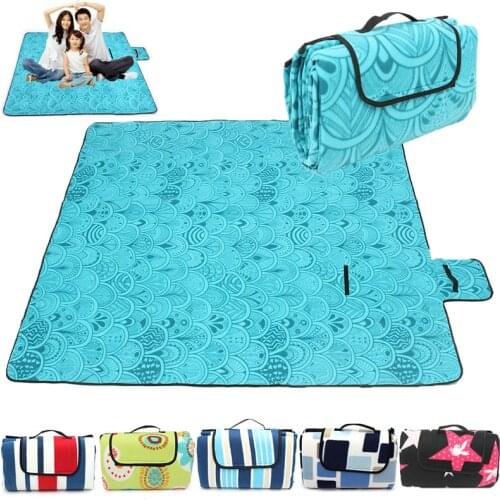 2mx2m Waterproof Folding Picnic Mat Outdoor Camping Beach Moisture-proof Blanket Portable Camping Mat Hiking Beach Pad