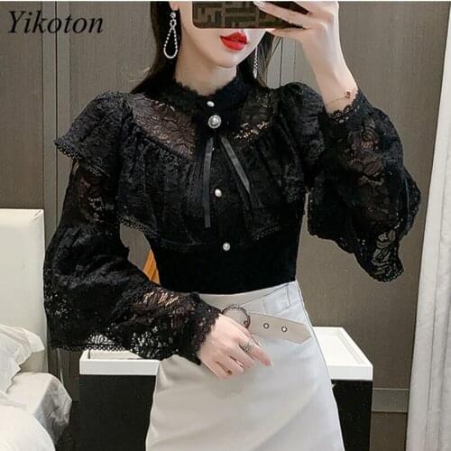 Кружевные блузки YIKOTON China At AliExpress