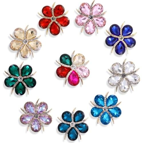 Women Bling Shoes Charms for Crocs JIZB Pins Flower Clog Shoes Decoration with Croc Accessories Charms Kids Cute Things for Gir