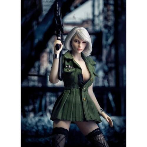 1/6 Scale Female Soldier Toy Character Model Uniform Dress Stockings Suit Fits 12 Inch Active Collection Doll Body