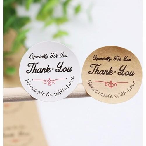 100pcs/lot Dia 3cm Thank You Series Seal Stickers DIY Handmade Decoration Gift Sticker Bakery Party Supplies Stationery(ss-1794)