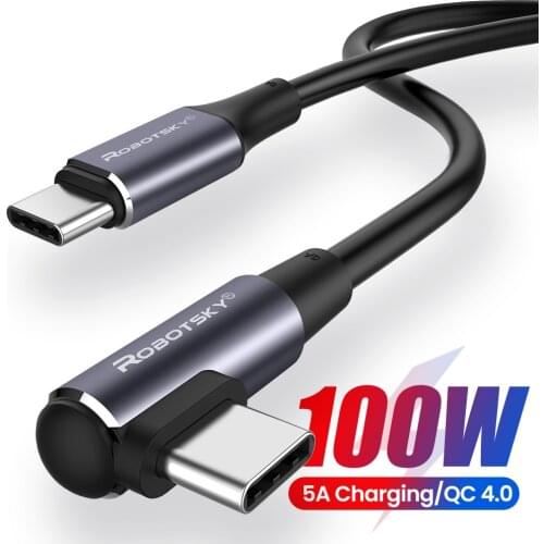 100W Type C to USB C PD Fast Charging Cable QC 4.0 Quick Charge for Mac Huawei Laptop Samsung 60W QC 3.0 Fast Charging Cord