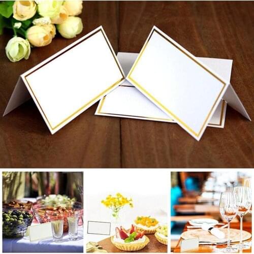 50pcs Name Cards Wedding Party Decoration Table Decor Table Name Message Greeting Card Event Party Supplies Seating Card