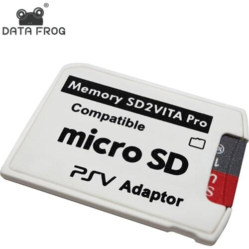 DATA FROG Ps Vita Memory Card Adapter For PS Game SD Game Card Slot Adapter Converter 3.60 System Micro Memory Stick Pro Duo