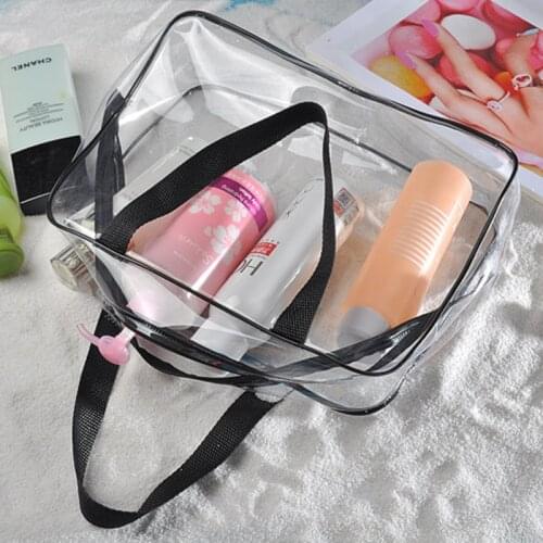 Aosbos Women Fashion 3Pcs/set PVC Cosmetic Bag Waterproof Transparent Beauty Wash Bags Men Portable Makeup Travel Toiletry Bag