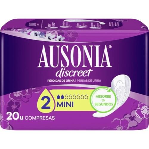 AUSONIA DISCREET TALLA 2 MINI (20 UDS.) PERDIDAS DE ORINA