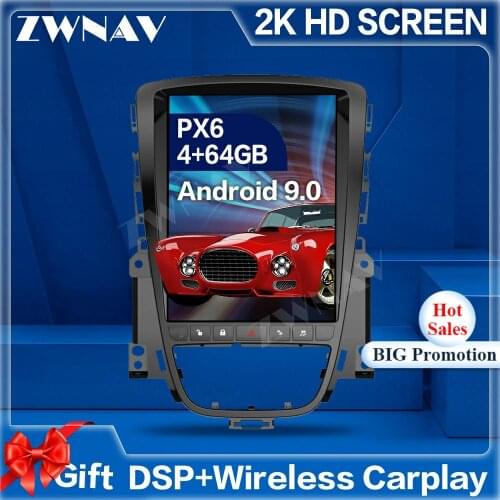 Tesla Style Screen Android 9.0 Car Multimedia Player For Opel ASTRA J 2012 2013 2014 GPS Navigation Audio Radio stereo head unit