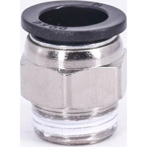 DN15 G 1/2" BSP Male x Fit Tube OD 16mm Nickel Plated Brass Pneumatic Air Hose Quick Connector Push In Coupler Water Gas Oil