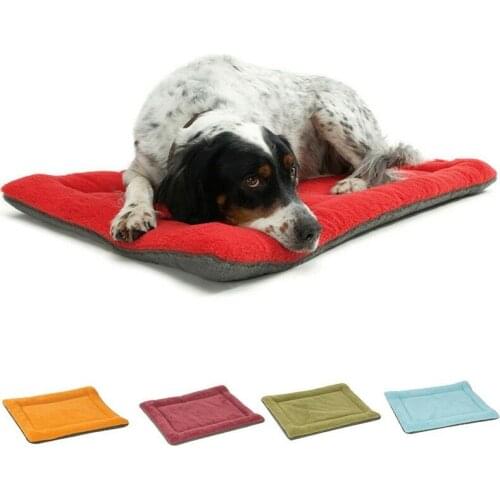 Dog Cat Bed Mat Warm Soft Fleece Pet Sleeping Pad Cushions For Small Medium Dogs Cats Pet Sofa Floor Mats Pet Blanket Supplies