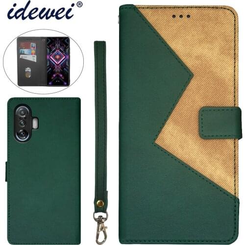 Applicable to Redmi K40 Gaming mobile phone case fold bracket function protection leather case phone case funda capa co