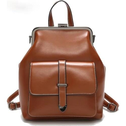 New Women Backpack High Quality Leather Backpack Fashion Travel Backpack Shoulder Bags School Bags Back Pack Mochila Feminina