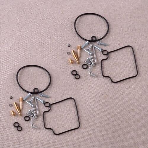 Motorcycle 2 Sets Carburetor Carb Rebuild Kit fit for Honda VTX1300S VTX1300R VTX1300C 2005 2006 2007