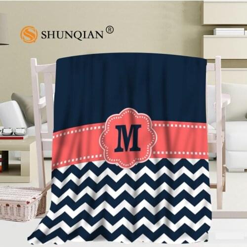 Custom Chevron Blanket Soft DIY Your Picture Decoration Bedroom Size 56x80Inch,50X60Inch,40X50Inch A7.10