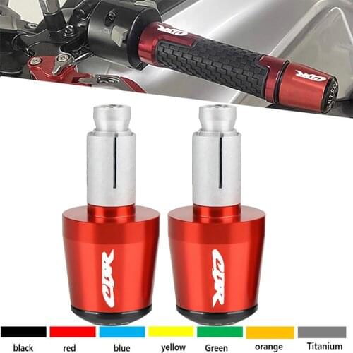 Motorcycle Handlebar End Aluminum Handle Bar Grips Cap Gear Balanced Plug for HONDA CBR 250RR 400RR 600RR 900RR 954RR 1000RR