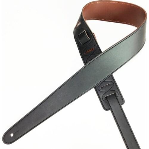 PU Leather and Cotton Guitar Strap Adjustable Thickening Shoulder Belt for Electric Acoustic Folk Electric Classic Guitar Bass