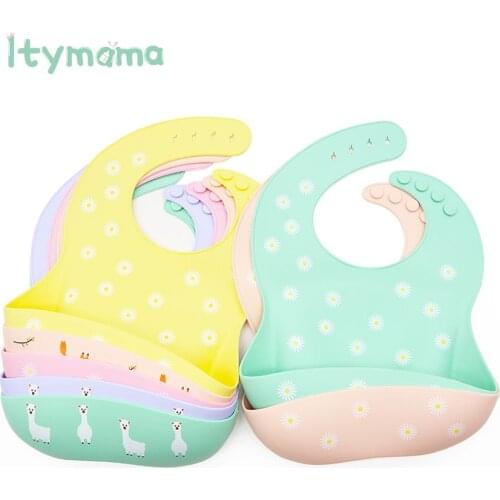 New Baby Bibs Cartoon Silicone Bib For Baby Feeding Saliva Towel Waterproof Soft Adjustable Kids Breastplate BPA Free Baby Stuff