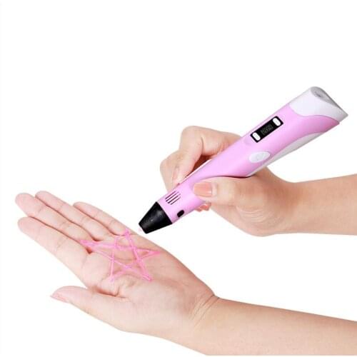 Original 3D printing pen 1.75mm ABS Smart 3D drawing pens with Filament LED Display for the Kids gifts