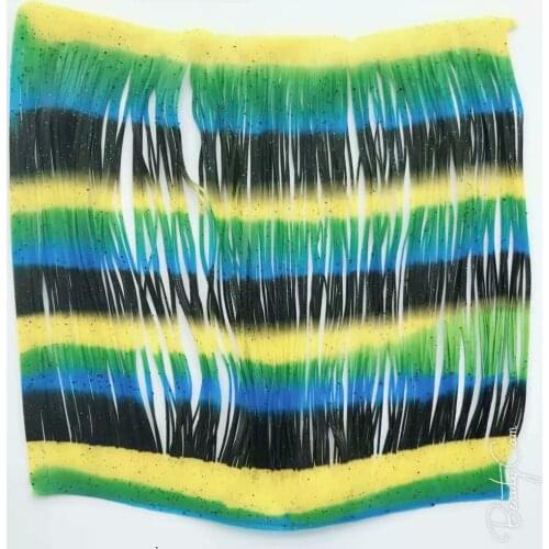 Fishing Lure Silicone Skirt Layers,Silicone Skirt Material for Tackle Craft, DIY Spinner, Rubber Jigs, Buzzbait---246