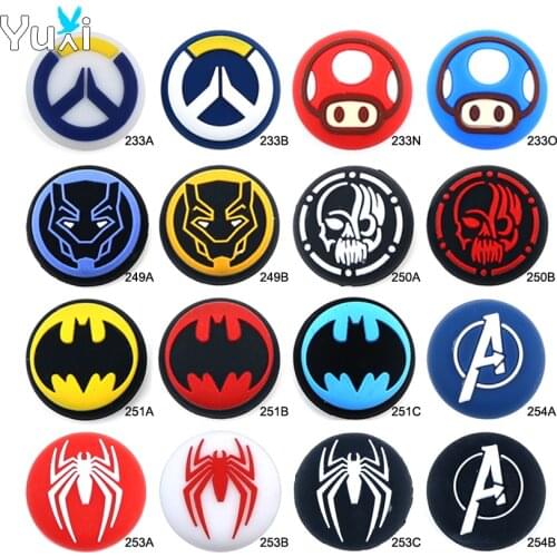YuXi 2pcs Thumb Grip Cover For Playstation 5 4 PS5 PS4 Switch Pro Controller Silicone Joystick Cap For Xbox One 360