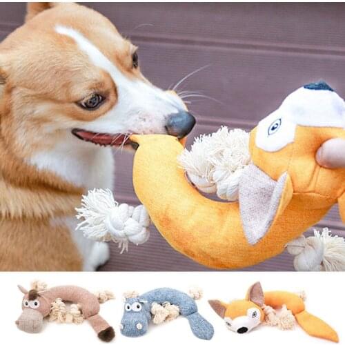 Cute Chewy Pet Toys for Medium Dog Sounding Dog Toys Bite Dog Accessories Cotton Dog Chew Toy Training Dog Supplies Dropshipping