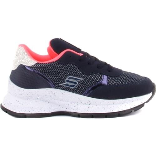 Navy blue Color Lace-Up High-Based Women 'S Daily Casual Shoes