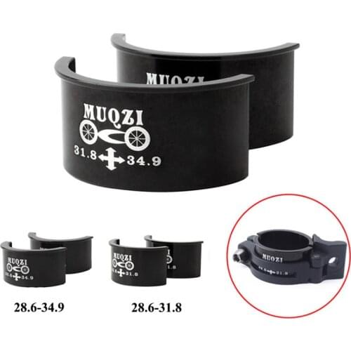 2PCS Bicycle Handlebar Conversion Sheet Aluminum Alloy Transformer Mounting Bicycle Adjust 28.6mm to 31.8mm 31.8mm to 34.9mm