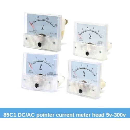 Pointer DC Voltmeter DC 5/10/15/20/30/50/100/200/300V Analog Panel Volt Voltage Meter Voltmeter Gauge